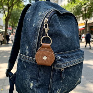 Memorial Coin Laser Engraved Message with Leather <strong>Keychain</strong> Pouch for Family Gift High Quality Gift Keepsake Pocket Hug Token - Product Image 4
