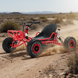 Châssis surélevé, protection de <span class=keywords><strong>cage</strong></span> de sécurité, adapté aux surfaces de route en gravier et en boue, exploration en plein air, karting tout-terrain à essence - Product Image 1