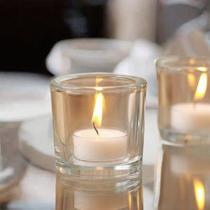 Portavelas cilíndrico para velas de té con forma de ostra (reutilizable) para decoración del hogar y celebraciones del Día de San Valentín - Product Image 3