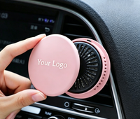 Diffuseur d'arômes de voiture en plastique rechargeable, service de logo personnalisé pour la décoration automobile, parfum de voiture, désodorisant