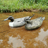 Leurre de chasse réaliste en caoutchouc souple EVA 3D, canard grégris, simulation d'oiseau léger pour jardin et aménagement paysager, personnalisé en usine