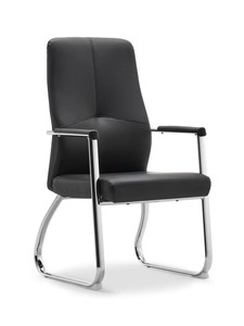 Chaise de réception de bureau en cuir de haute qualité pour les <span class=keywords><strong>visiteurs</strong></span> en gros pas cher stationnaire événement support d'attente chaise d'invité moderne - Product Image 3