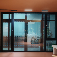 Cadres de fenêtres en acier inoxydable et alliage d'aluminium de conception chinoise avec verre trempé pour fenêtres à battants standard de salle de bain