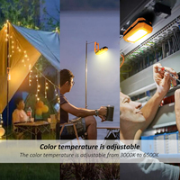 Lampe de travail LED portable pliable rechargeable IP65 ultra-lumineuse avec fixation magnétique puissante et réglage multi-angle Banqcn