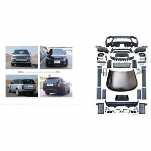 Kit carrosserie pour LAND <span class=keywords><strong>ROVER</strong></span> <span class=keywords><strong>RANGE</strong></span> <span class=keywords><strong>ROVER</strong></span> SPORT 2013-2017, mise à niveau au style <span class=keywords><strong>SVR</strong></span> 2018, comprend pare-chocs avant et arrière, phares et feux arrière - Product Image 2