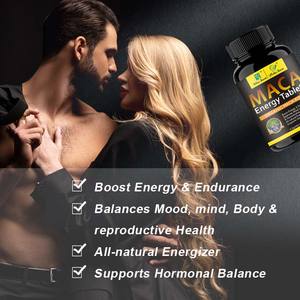 Natural Maca Tablets Man power products Ostra Orgânica Enhance MACA Energy cápsulas Para homens mulheres - Product Image 3