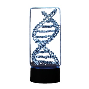 DNA immagine 3d illusion lampada da tavolo a led con interruttore di tocco di base per i bambini il regalo