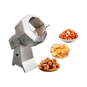 Commercial drum flavour mixer snacks flavor blender groundnut seasoning machine food snacks flavoring machine