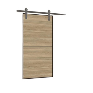 <span class=keywords><strong>Porte</strong></span> <span class=keywords><strong>de</strong></span> grange en <span class=keywords><strong>bois</strong></span> massif, dispositif d'intérieur étanche, face simple, insonorisée, <span class=keywords><strong>pour</strong></span> maison et Villa - Product Image 1