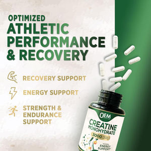 Capsules de monohydrate de créatine de marque privée OEM soutien de supplément de pilules de créatine pour la force musculaire maigre et l'endurance - Product Image 3