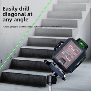 เครื่องวัดระดับเลเซอร์ไร้สาย LM-16T-<span class=keywords><strong>CEM</strong></span> แบบหมุนได้ <span class=keywords><strong>360</strong></span> องศา ปรับระดับอัตโนมัติ วัดระยะทางแบบกากบาท สำหรับงานก่อสร้าง LM-16T +/-3/13 นิ้ว ระยะ 30 ฟุต - Product Image 3