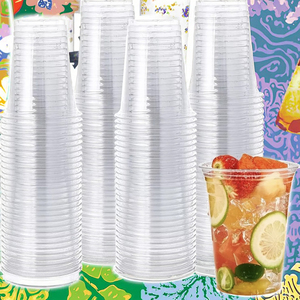 Hot bán dùng một lần hình chữ U <span class=keywords><strong>PP</strong></span> cup bong bóng BOBA trà rõ ràng sữa lắc ly nhựa đơn tường biểu tượng tùy chỉnh in ấn Made PLA - Product Image 2