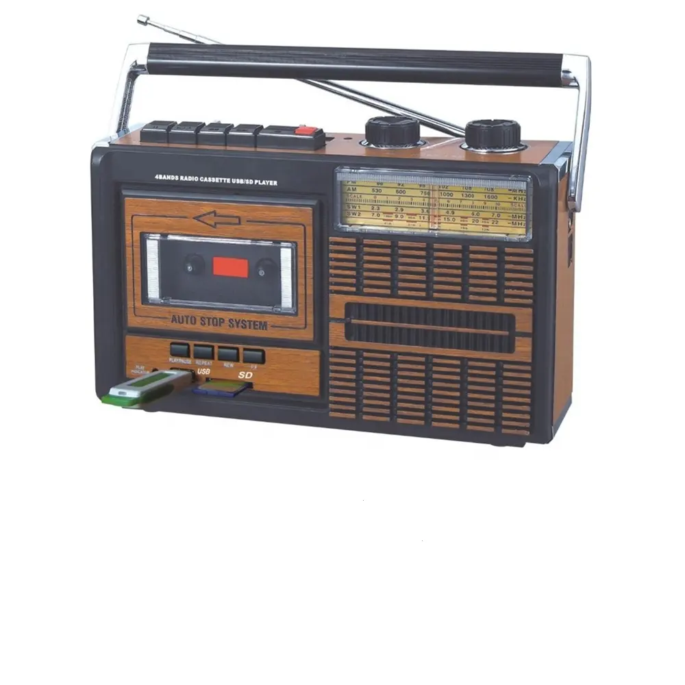 Giá Rẻ Am Fm Sw 4 Băng Tần Radio Với Cassette Máy Ghi Âm