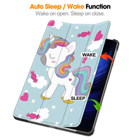 Sarung untuk Xiaomi Pad 6 Pro/Pad 6 11 "2023, pelindung Tablet penyangga kulit PU Ultra tipis lipat