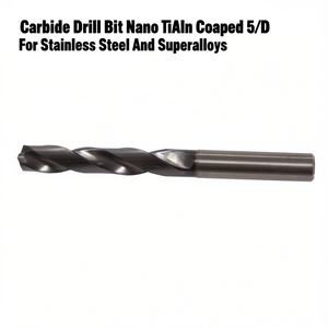 Ttake <b>Carbide</b> <b>Drill</b> <b>Bit</b> Nano TiAlN Coated 5xD For Stainless Steel And Superalloys - Product Image 2