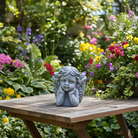 Pots à fleurs en ciment pas chers et jardinières durables pour la décoration extérieure des plantes, des bonsaïs et des succulentes