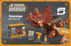 Kit di costruzione del modello 3D Schein Triceratops, giocattolo di dinosauro in plastica per bambini dai 4 ai 6 anni, n. 3109 34 - Product Image 3