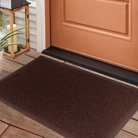 Tapis de porte en PVC coloré, épais, imperméable, antidérapant, durable, à poils bouclés, avec support rigide en mousse, idéal pour salles de réunion et foyers - Vente chaude