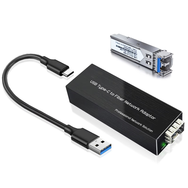 2026 RJ45 2.5G/Gigabit Fiber/Ethernet Network Adapter for PC Laptop Tablet Compact NIC Network Card Open SFP