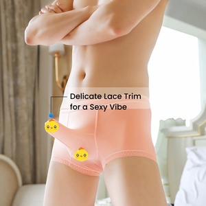 Boxer da <span class=keywords><strong>Uomo</strong></span> a Proboscide d'<span class=keywords><strong>Elefante</strong></span> in Seta di Ghiaccio Effetto Nudo Separati Trasparenti Sexy a Vita Bassa Traspiranti ad Asciugatura Rapida ODM - Product Image 4