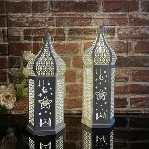 Linternas de Ramadán DAMAI, Linternas Marroquíes para Velas, Decoraciones Decorativas para el Hogar en Interiores - Product Image 1