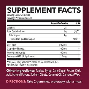 Gummies de Betterave OEM : Oxyde Nitrique, Circulation Sanguine, Énergie, Pré-Entraînement, Santé, Bien-être, Renforcement Immunitaire, Complément Alimentaire Herbal - Product Image 3