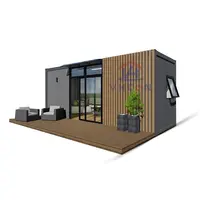 China Building Fertighaus Flat Pack Luxus Small Living Holz Fertighaus Schnell montage 40FT Low Cost Living House Container
