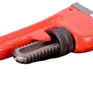 Clé à tuyau industrielle 8 pouces, réglable, à mâchoires dentelées, en acier au carbone, mesure impériale - Product Image 5