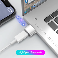 Adaptor USB ke Type C OTG, Konverter USB-C Male ke Micro USB Type-C Female untuk iPhone iPad Samsung S20 Konektor USBC OTG