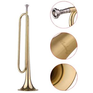 Muslady B Flat Bugle Call Trompette en laiton avec embouchure pour orchestre scolaire, cavalerie, débutant, orchestre militaire - Product Image 2
