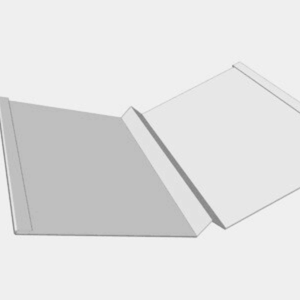 24in x 10FT Chất lượng cao W hình dạng mái kim loại thung lũng nhấp nháy cho thị trường USA/Canada - Product Image 3