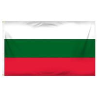 Drapeau de la Bulgarie, 100% polyester, imprimé recto verso, 3x5 pieds, vente en gros