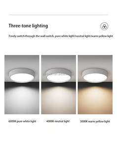 Chulin Plafonnier Moderne Blanc Aluminium Noir 5W 7W 12W 15W 24W 30W LED Encastré Apparent Pour Maison Magasin Hôtel - Product Image 3