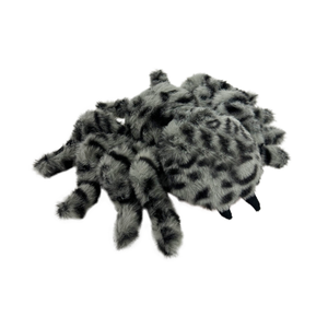 Araña de Peluche Realista con Rayas Grises, Juguete de Araña de Peluche, Araña Realista para Exhibición y Juego - Product Image 2