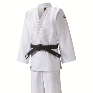 Kimono de judo unisexe personnalisé de haute qualité en coton et polyester <span class=keywords><strong>MZN</strong></span> 750g blanc modèle IJF MGi - Product Image 1