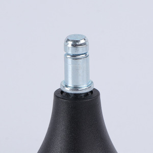 Office Chair Casters PU Insert <b>Black</b> Wheels 300kg Load Nylon PVC Material Swivels for Furniture and Computer Desk - Product Image 1