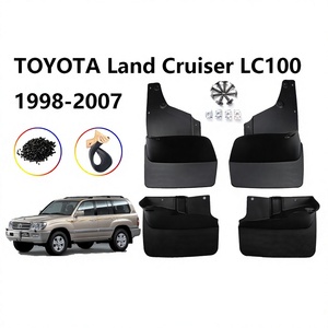 บังโคลนรถยนต์โตโยต้าแลนด์ครุยเซอร์ LC100 4700 ปี 1998-2007 สีดำ ทำจากพลาสติก - Product Image 5