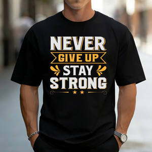 Camiseta de Manga Corta de Algodón para Hombre, Corte Ajustado Retro, Envío Rápido desde Almacén en EE. UU., Impresión con Método de Serigrafía - Product Image 1