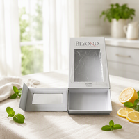 Boîte cadeau pliante de luxe en carton rigide avec logo personnalisé, revêtement de laminage mat, matériaux recyclés, ouverture à rabat magnétique pour chaussures et vêtements