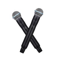 Microphone sans fil professionnel haut de gamme True Diversity un-vers-deux, micro dynamique U-band A-600, ensemble avec alimentation externe pour rack