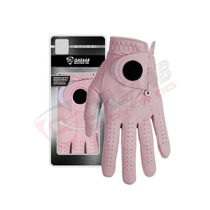 Qasaab Guantes de golf de cuero Cabretta de alta calidad con logotipo personalizado de la empresa Guantes de golf hechos a mano izquierda y derecha con material de PU - Product Image 2