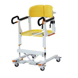 Hand Cranked Adjustable Patient Transfer Machine With Commode For Home Care <b>Elderly</b> And Paralyzed Patients 200kg Capacity - Product Image 1