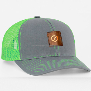 Haute qualité personnalisé 112 Style cuir Patch Logo camionneur chapeaux casquettes de sport avec maille Snapback pour extérieur Injae vina chapeau - Product Image 4