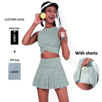 Leopard Printed Golf Tennis Dress for Girls