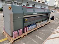 Imprimante éco-solvant haute vitesse 3,2 m avec 4 têtes d'impression I3200, imprimante éco-solvant grand format 2,5 m, publicité