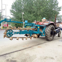Zanjadora de Cadena para Tractor, Accesorio de Cargador, Zanjadora de Disco