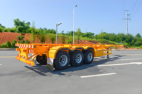 Semi-remorque chinoise à 3 essieux, 40 pieds, 60 tonnes de charge utile maximale, châssis pour transport de conteneurs