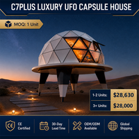 Dôme géodésique de luxe en aluminium chinois, capsule de villégiature, villa préfabriquée, salle de bain extérieure, hôtel de glamping toutes saisons, translucide
