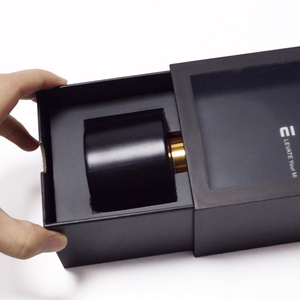 Custom Logo Rigid Cardboard Sliding Drawer Perfume & Blush Gift <b>Box</b> with Clear Window Matt Lamination Recyclable Packaging - Product Image 2