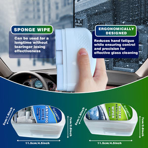 Kit de nettoyage de pare-brise automobile professionnel, traitement anti-buée hydrophobe, brosse en plastique, aucun diluant requis pour un résultat ultime - Product Image 6